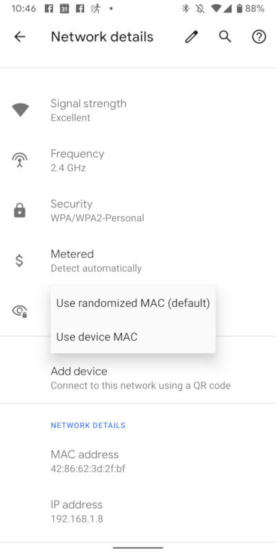 android mac address emulator